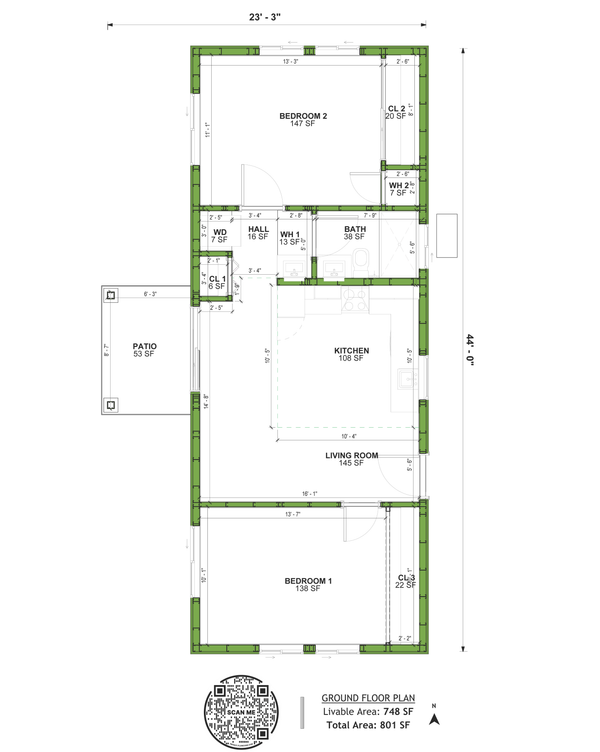 Architectural House Design - Traditional Floor Plan - Main Floor Plan #1106-28