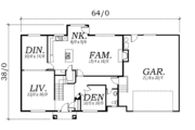 Traditional Style House Plan - 3 Beds 2.5 Baths 2685 Sq/Ft Plan #130-119 