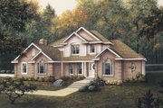 European Style House Plan - 4 Beds 4 Baths 3357 Sq/Ft Plan #57-116 