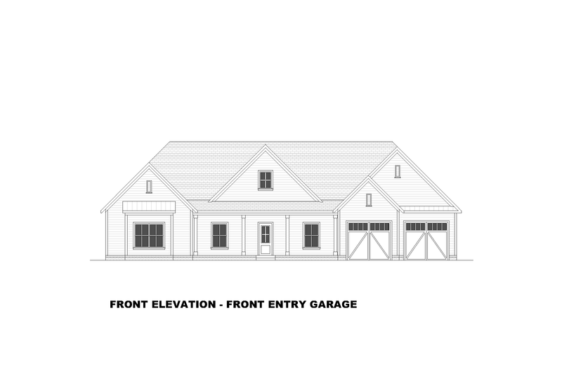 House Design - Exterior - Front Elevation 5 for Farmhouse House Plan #1117-23 - 3 bed, 3 bath