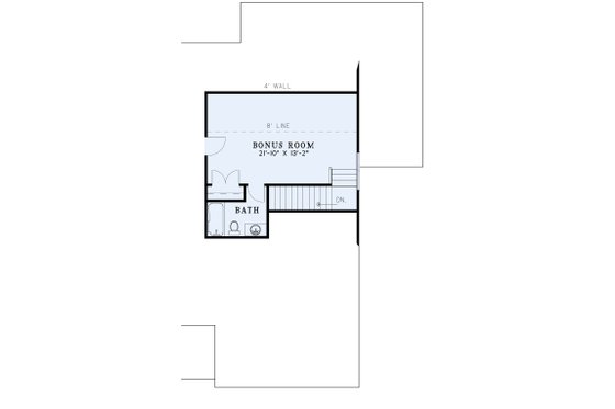 Floor Plan - Upper Floor for Colonial House Plan #17-2760 - 4 bed, 3 bath
