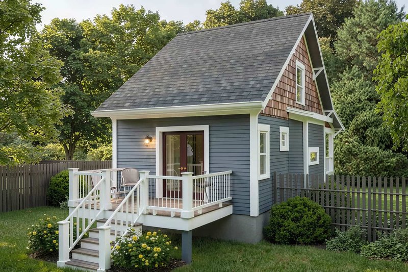 Dream House Plan - Exterior - Other Elevation for Bungalow House Plan #79-308 - 1 bed, 1 bath