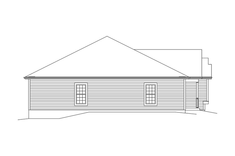 Dream House Plan - Exterior - Other Elevation for Ranch House Plan #57-647 - 2 bed, 2 bath