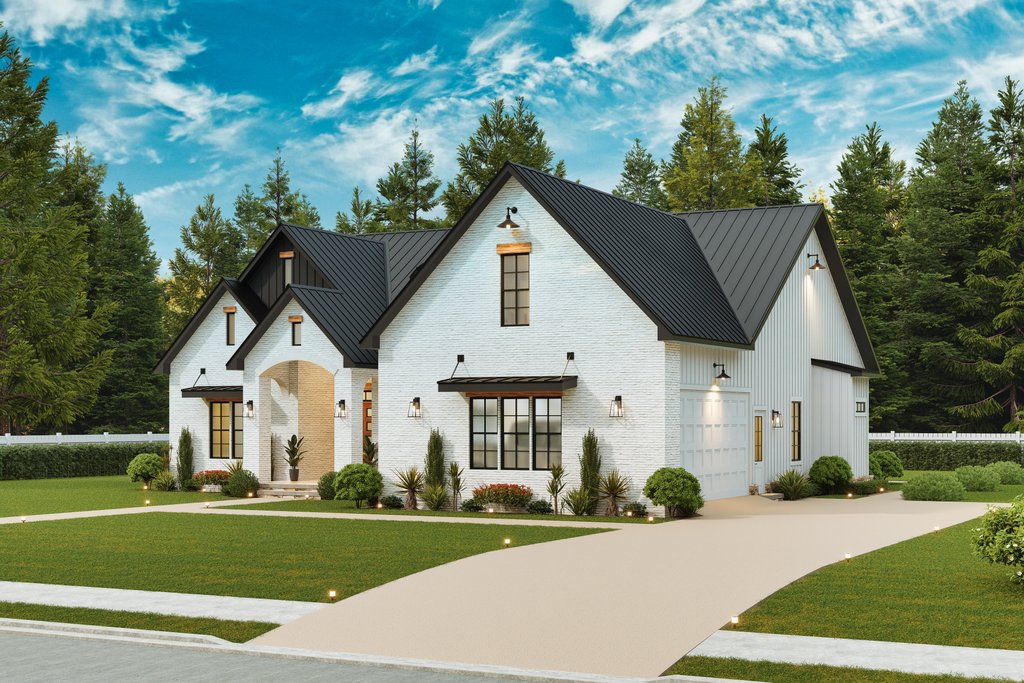 Exterior - Front Elevation 5 for Traditional House Plan #54-682 - 3 bed, 3 bath