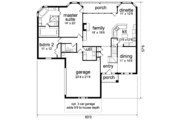 European Style House Plan - 4 Beds 3 Baths 2928 Sq/Ft Plan #84-260 