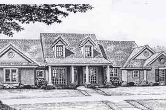 Exterior - Front Elevation for Traditional House Plan #310-923 - 3 bed, 2.5 bath