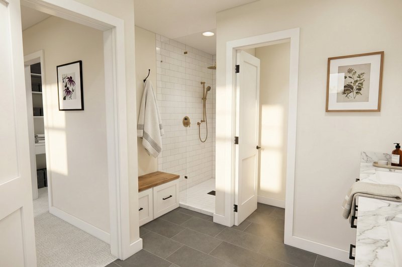 House Design - Interior - Master Bathroom 2 for Farmhouse House Plan #51-1518 - 4 bed, 2.5 bath