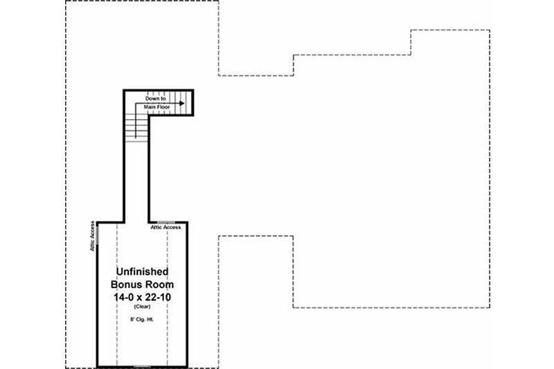 Architectural House Design - Floor Plan - Other Floor for Craftsman House Plan #21-359 - 3 bed, 2 bath