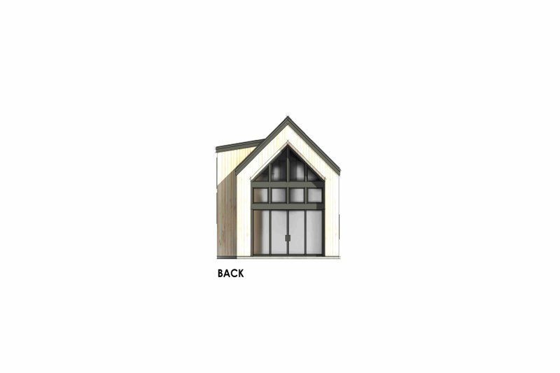 Architectural House Design - Exterior - Rear Elevation 1 for Cabin House Plan #1096-198 - 1 bed, 1 bath