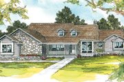 Ranch Style House Plan - 4 Beds 3.5 Baths 3102 Sq/Ft Plan #124-206 