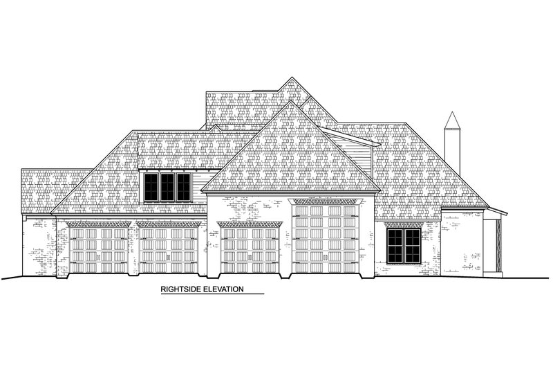 Architectural House Design - Exterior - Other Elevation 1 for European House Plan #1081-35 - 5 bed, 4.5 bath