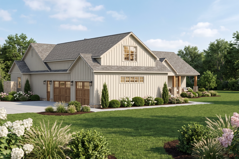 House Blueprint - Exterior - Other Elevation 1 for Farmhouse House Plan #923-510 - 3 bed, 3.5 bath