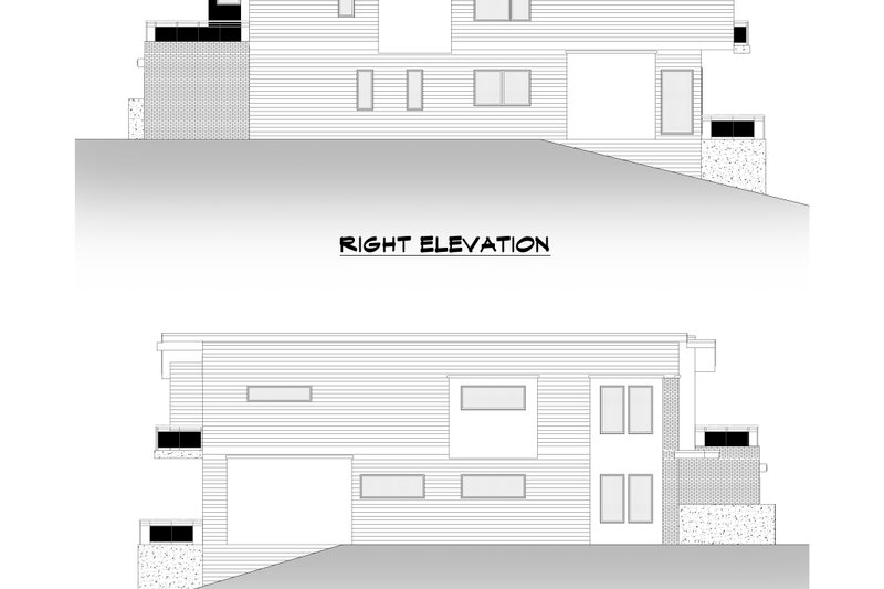House Design - Exterior - Other Elevation 2 for Contemporary House Plan #1066-149 - 3 bed, 3 bath