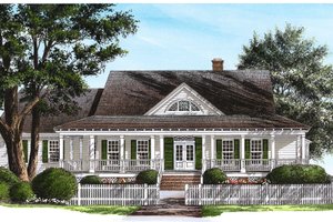 Southern Exterior - Front Elevation Plan #137-246