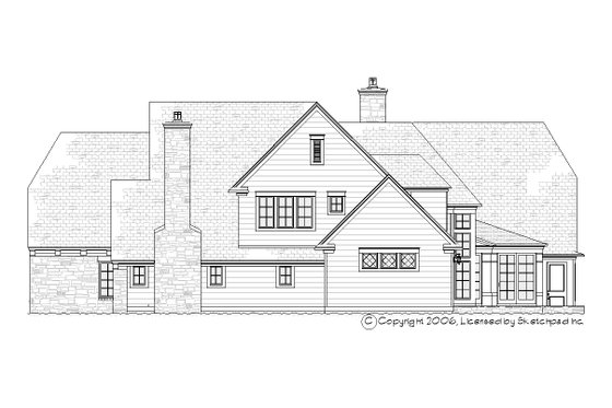 Exterior - Other Elevation 1 for European House Plan #901-102 - 4 bed, 3.5 bath