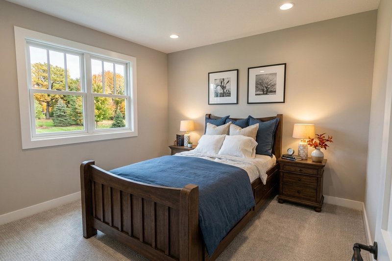House Blueprint - Interior - Bedroom 1 for Farmhouse House Plan #51-1543 - 3 bed, 2.5 bath