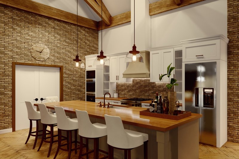 Home Plan - Interior - Kitchen 1 for Farmhouse House Plan #54-446 - 3 bed, 2 bath