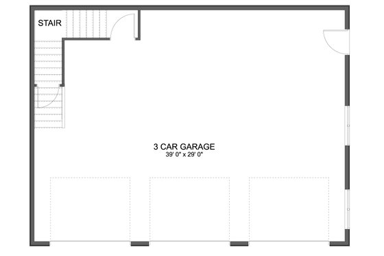 Floor Plan - Main Floor for Farmhouse House Plan #1060-392, 0 bath