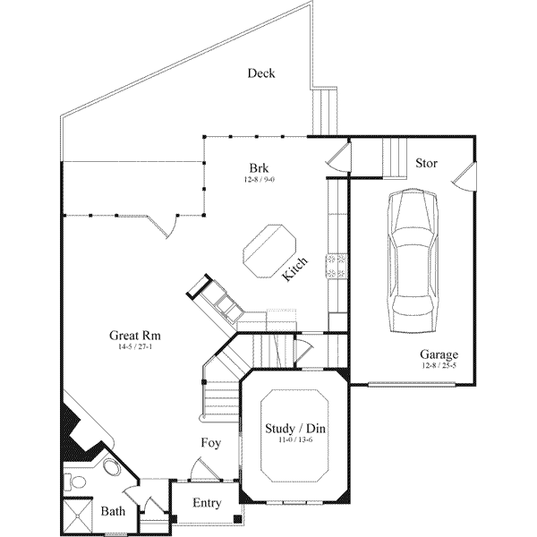 Floor Plan - Main Floor Plan #71-130