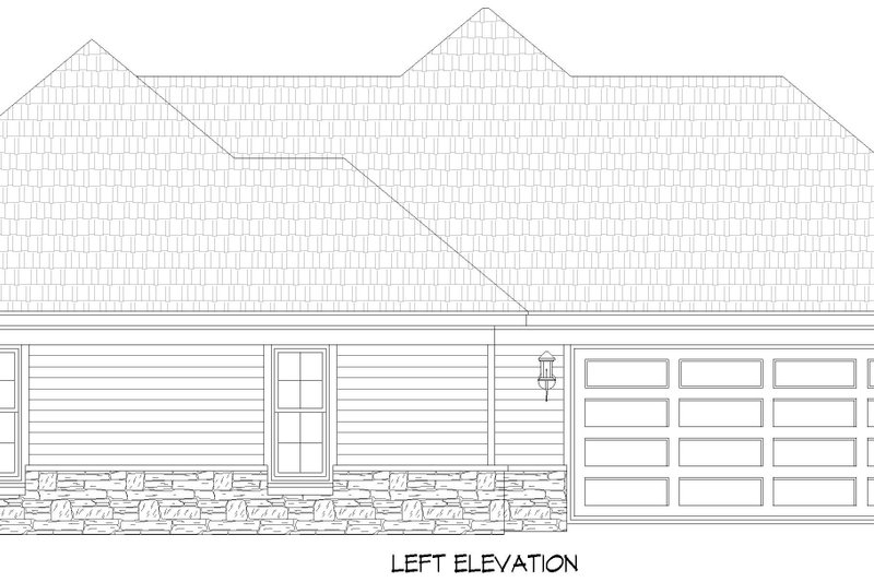 House Design - Exterior - Other Elevation 4 for Country House Plan #932-1229 - 3 bed, 2.5 bath