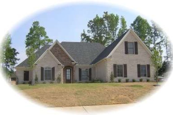 Exterior - Front Elevation for European House Plan #81-1571 - 3 bed, 2 bath