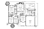 Traditional Style House Plan - 4 Beds 3.5 Baths 2376 Sq/Ft Plan #312-777 