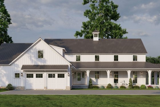 Exterior - Other Elevation 3 for Farmhouse House Plan #923-375 - 4 bed, 4.5 bath