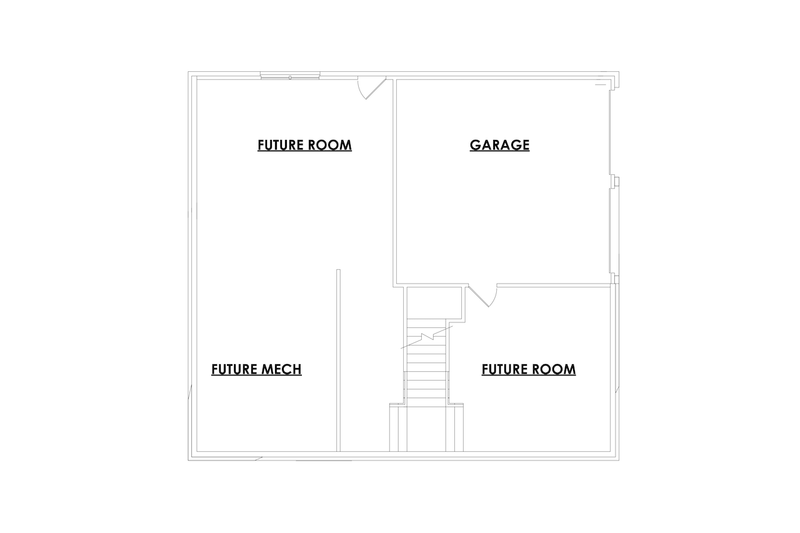 House Design - Floor Plan - Lower Floor for Colonial House Plan #30-368 - 3 bed, 2.5 bath