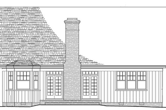 Exterior - Rear Elevation for Cottage House Plan #137-260 - 3 bed, 4 bath
