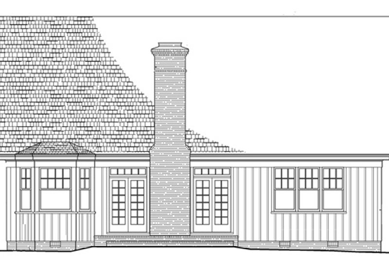 Dream House Plan - Exterior - Rear Elevation for Cottage House Plan #137-260 - 3 bed, 4 bath