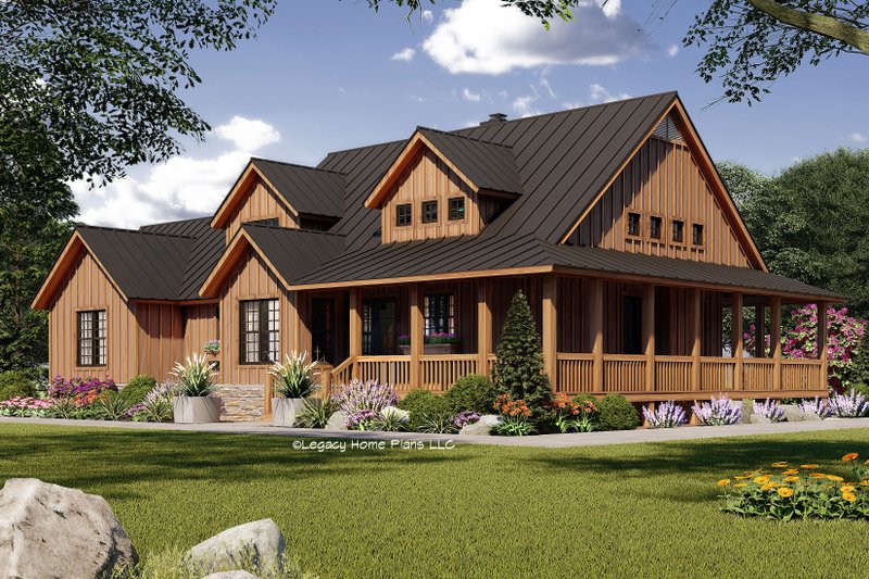 Home Plan - Country Exterior - Front Elevation Plan #932-764