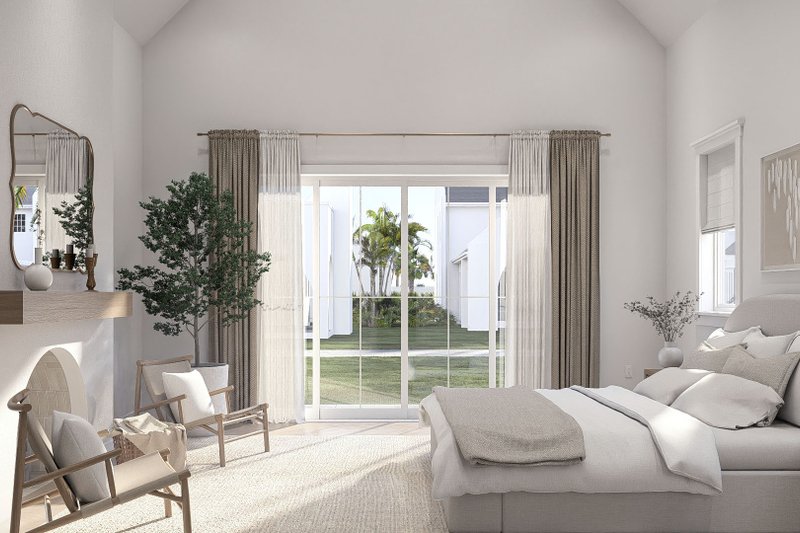 House Blueprint - Interior - Master Bedroom 1 for Beach House Plan #455-761 - 4 bed, 4.5 bath