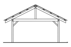 Exterior - Rear Elevation for Craftsman House Plan #124-894, 0 bath