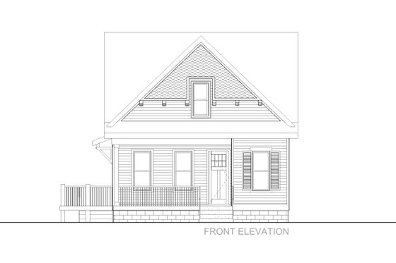 Exterior - Front Elevation 3 for Craftsman House Plan #1085-10 - 4 bed, 3.5 bath