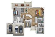 Craftsman Style House Plan - 3 Beds 2 Baths 2316 Sq/Ft Plan #124-842 