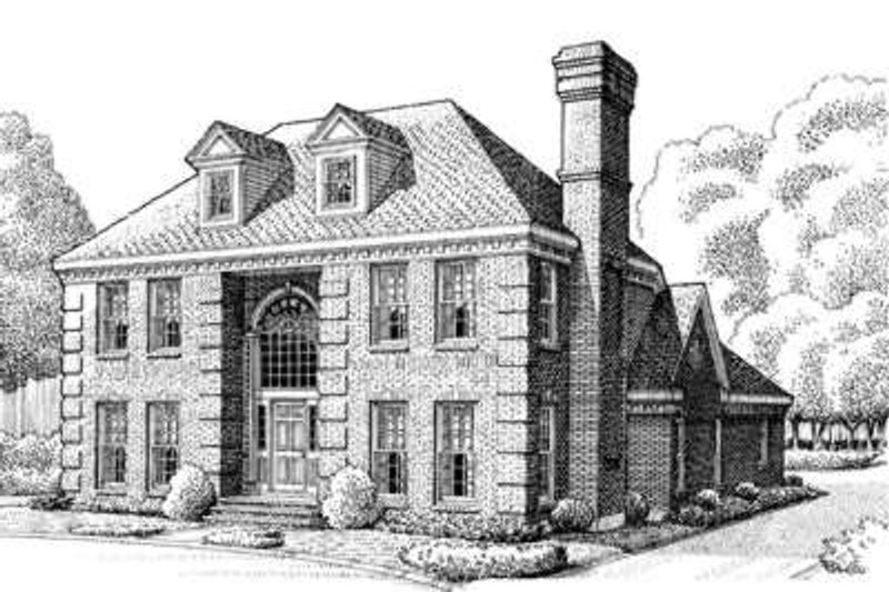 Architectural House Design - European Exterior - Front Elevation Plan #410-126