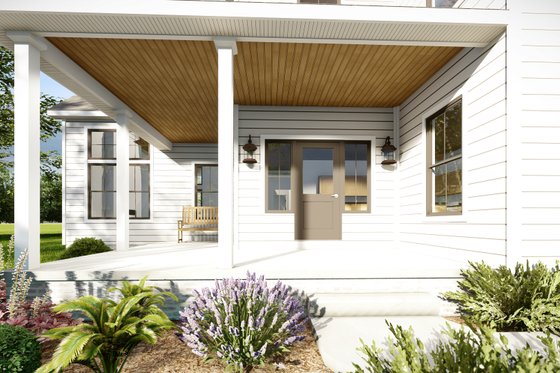 Exterior - Front Elevation 3 for Traditional House Plan #1089-14 - 3 bed, 2.5 bath