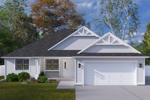Architectural House Design - Farmhouse Exterior - Front Elevation Plan #1060-389