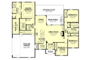 European Style House Plan - 4 Beds 2.5 Baths 2399 Sq/Ft Plan #430-142 