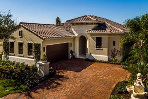 Exterior - Front Elevation 3 for Mediterranean House Plan #930-480 - 3 bed, 3 bath