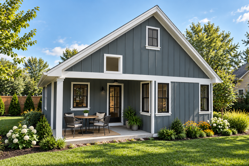 Architectural House Design - Exterior - Rear Elevation for Farmhouse House Plan #48-1237 - 3 bed, 2 bath