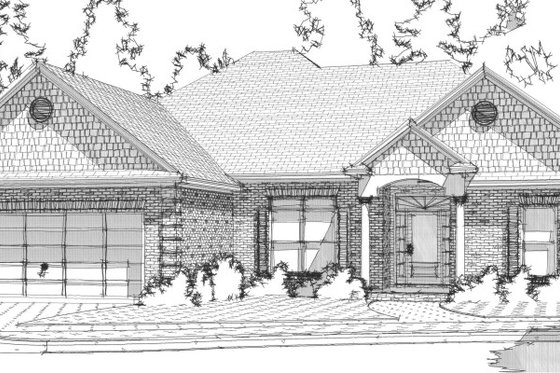Exterior - Front Elevation for Traditional House Plan #63-218 - 4 bed, 2.5 bath