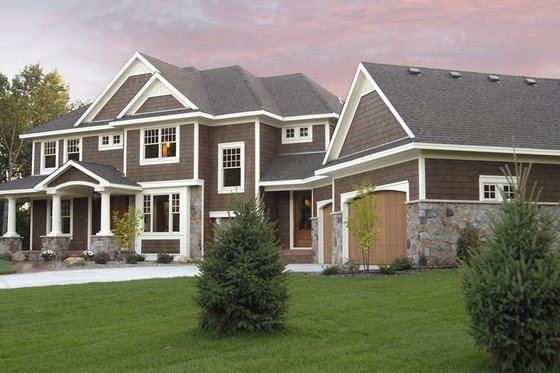 Exterior - Front Elevation for Craftsman House Plan #51-303 - 3 bed, 2.5 bath