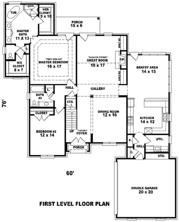 European Floor Plan - Main Floor Plan #81-1132