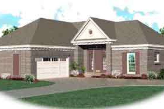 Exterior - Front Elevation for Traditional House Plan #81-482 - 3 bed, 2 bath