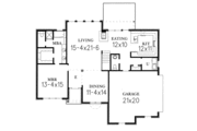 European Style House Plan - 3 Beds 2.5 Baths 1885 Sq/Ft Plan #15-234 
