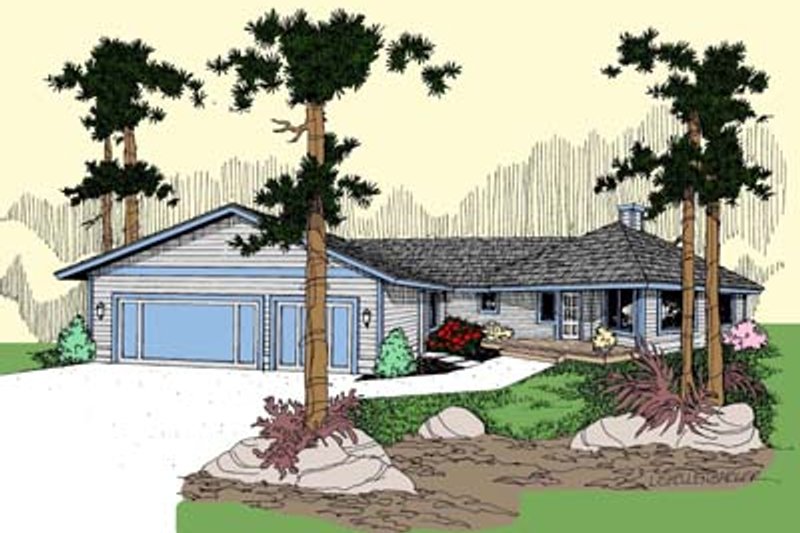 Dream House Plan - Modern Exterior - Front Elevation Plan #60-562