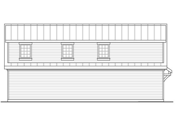 Exterior - Other Elevation for Craftsman House Plan #124-1038, 0.5 bath