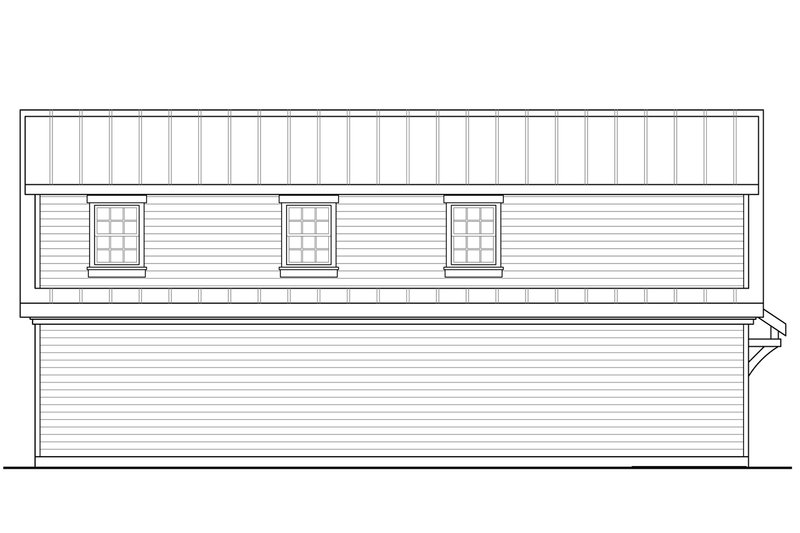 House Plan Design - Exterior - Other Elevation for Craftsman House Plan #124-1038, 0.5 bath