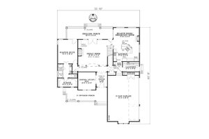 Floor Plan - Main Floor for Country House Plan #17-2137 - 4 bed, 2 bath